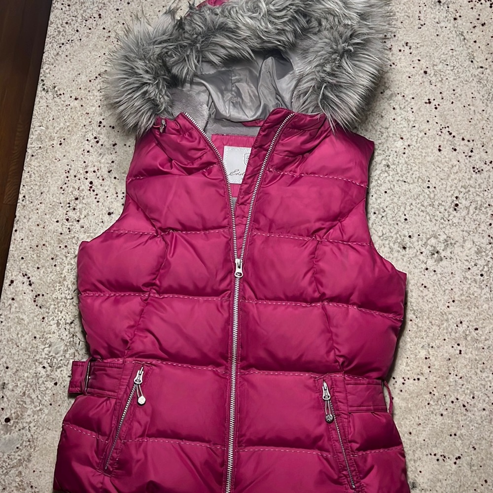 Eddie Bauer Hooded Down Vest